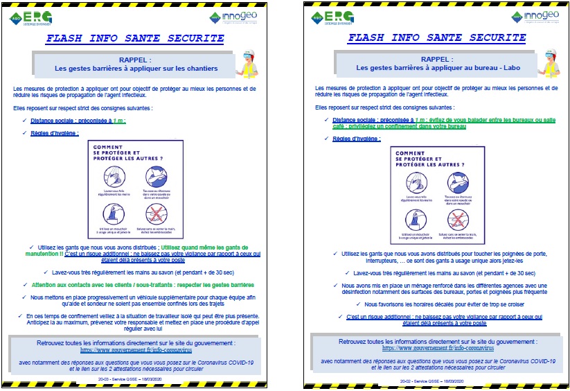 SECURITE SANTE FLASH INFO CHANTIER ET LABO